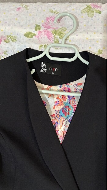 38 Beden siyah Renk Siyah blazer