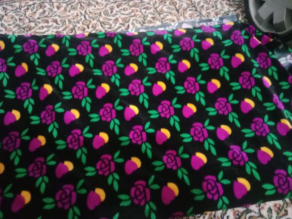 Çiçek Desenli eski kumaş - Görsel 3