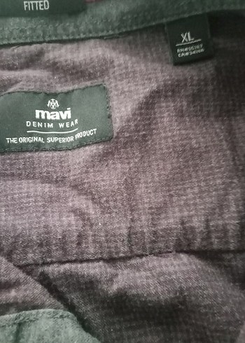 Düğmeli Kahverengi Erkek Keten Gömlek - Görsel 2