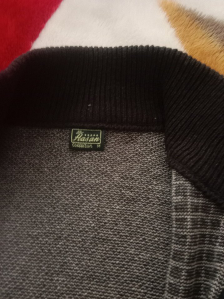 Gri Erkek Triko Hırka - Görsel 2