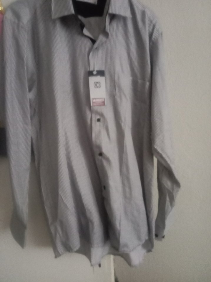 Gri Çizgili Kısa Kollu Erkek Gömlek - Görsel 2