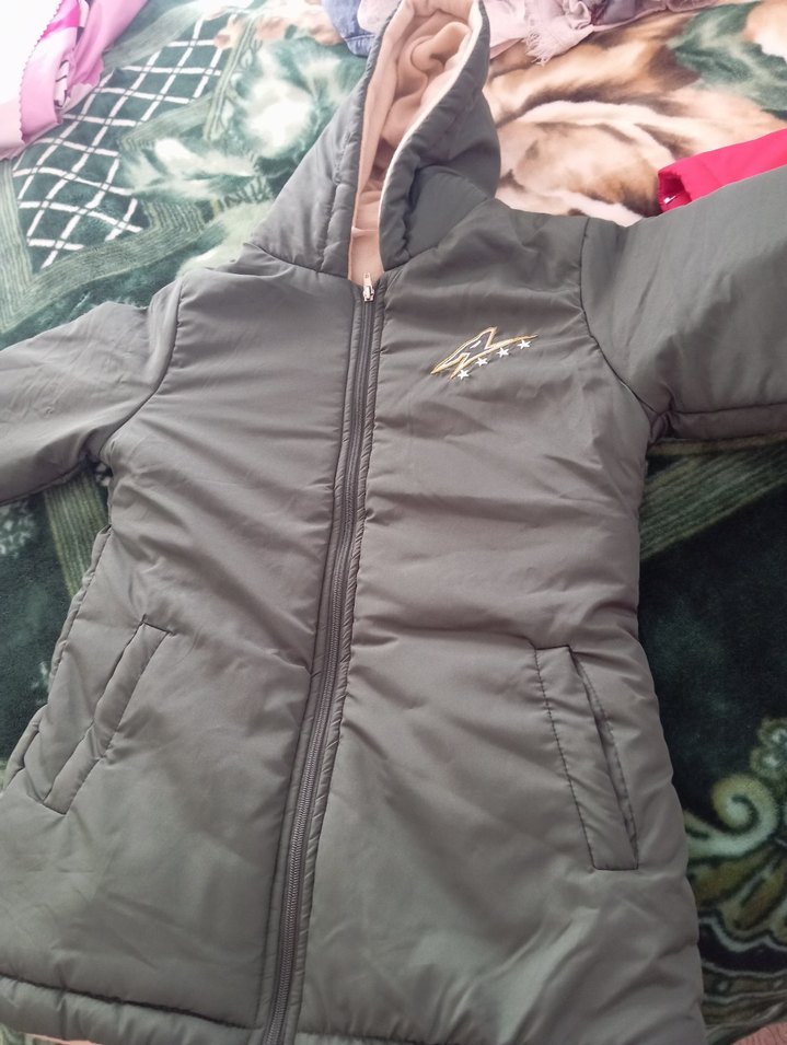 Kız Çocuk Pembe Fermuarlı Mont - Görsel 2