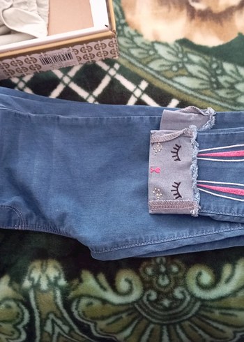 Kızlar için Pembe Dar Kesim Tayt - Görsel 4