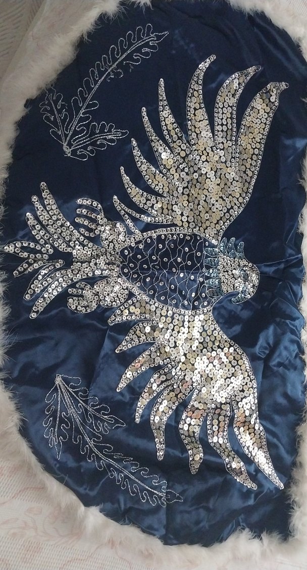 Mavi Payetli Nakışlı erkek cocuk sünnet pelerini - Görsel 2