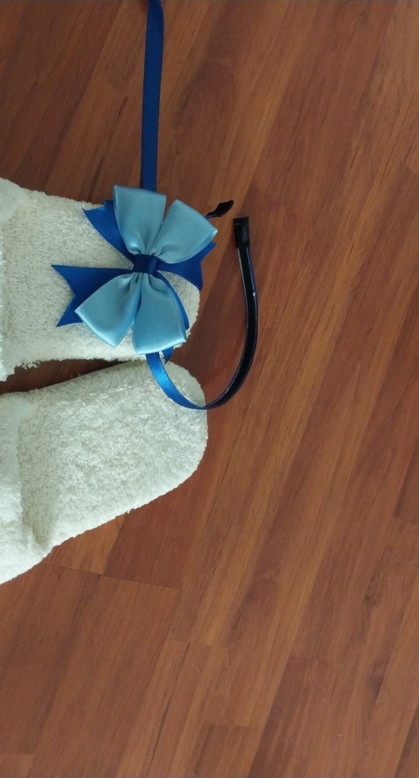 Mavi Fiyonklu Nakışlı Lohusa Seti - Görsel 5