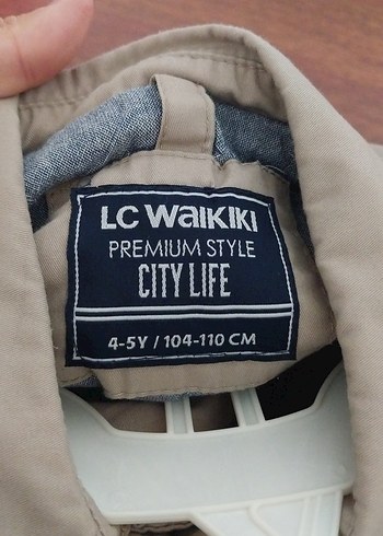 Bej Unisex Çocuk Düğmeli Pamuklu Kaban - Görsel 4