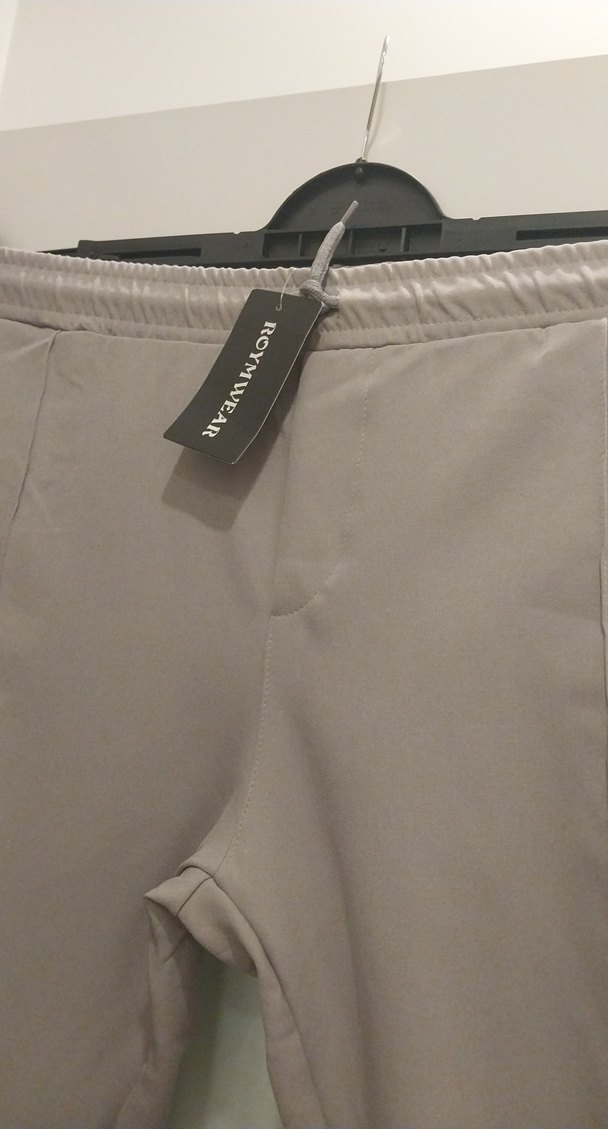 Bej Kadın Midi Kumaş Pantolon - Görsel 2