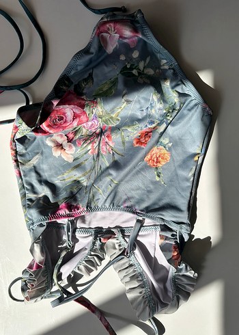 Çiçek Desenli Bohem Kız Mayo - Görsel 2