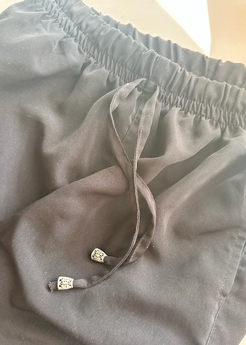 Siyah Salaş Kadın Kumaş Pantolon - Görsel 2