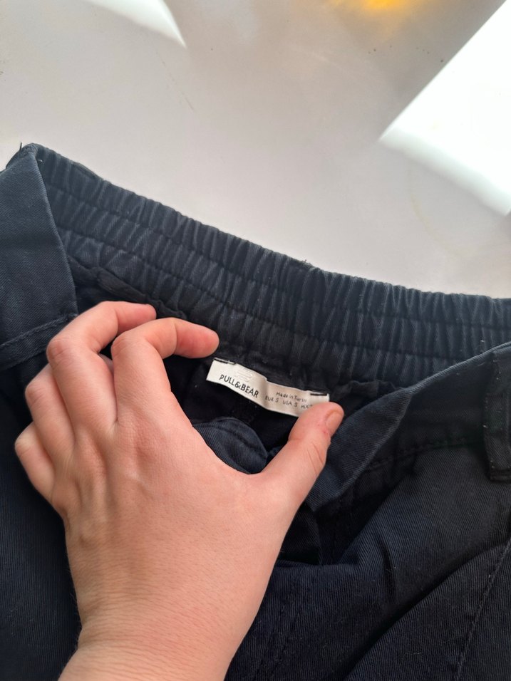 Siyah Beli Kemerli Kadın Pantolon - Görsel 3