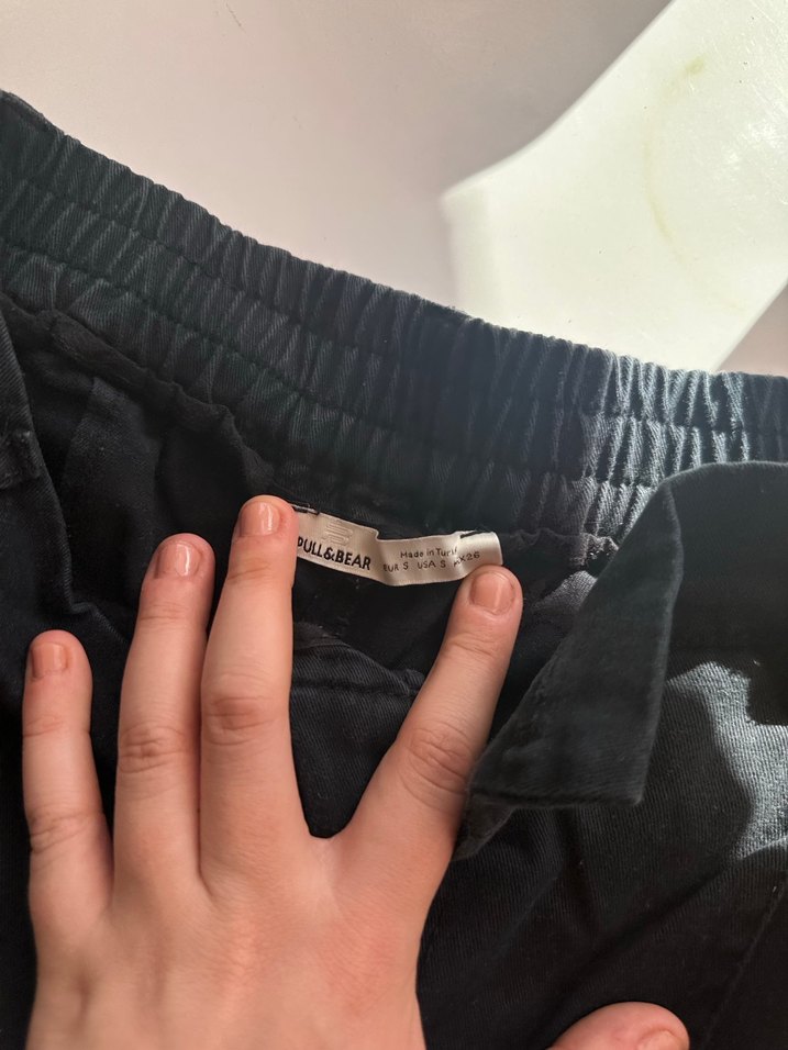 Siyah Beli Kemerli Kadın Pantolon - Görsel 2