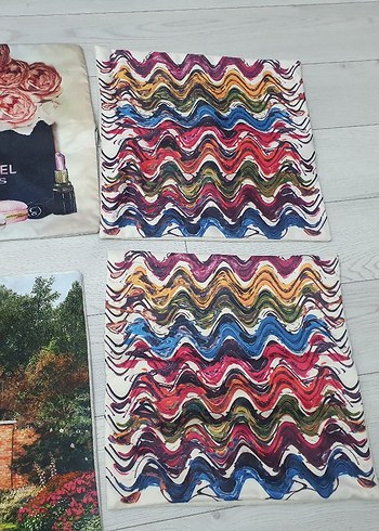 Renkli baskili kırletler - Görsel 4