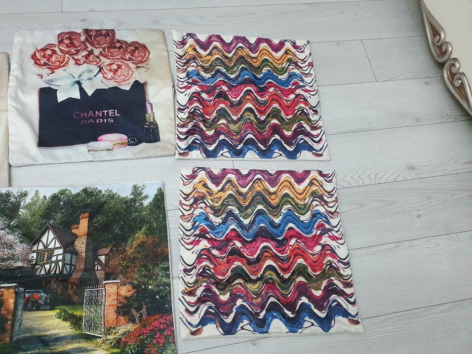 Renkli baskili  kırletler - Görsel 4