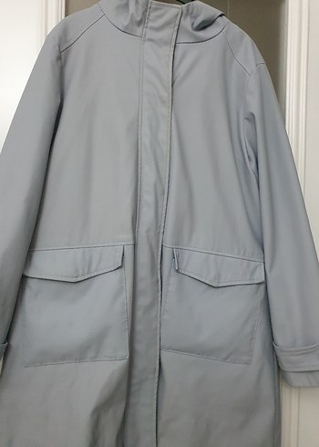 Kadın Grii Yağmurluk Defakto  L - Görsel 2