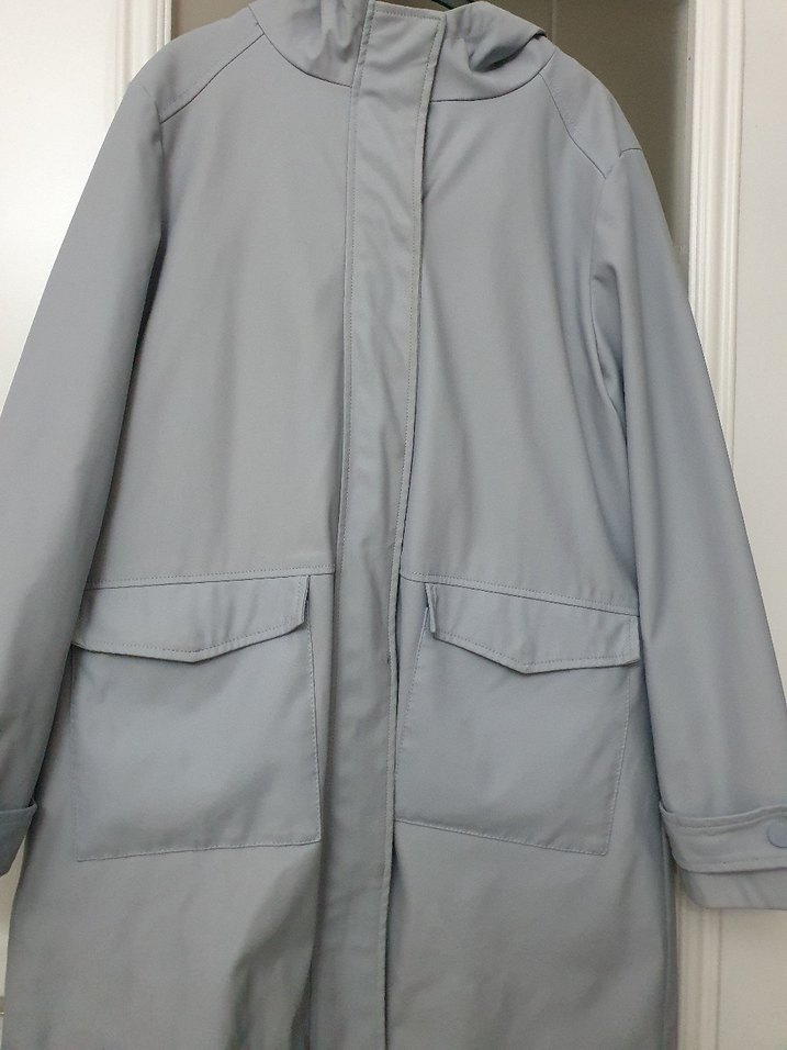 Kadın Grii Yağmurluk Defakto  L - Görsel 2