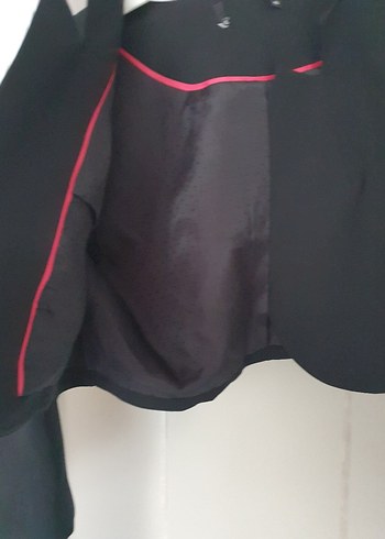 Kızlar için Siyah Düğmeli Bolero Ceket  M veya s bedene uygun - Görsel 3