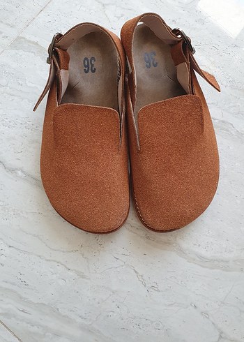 Kahve rengi Süet  Sandalet Tokalı 36 bol 37ye uygun - Görsel 2