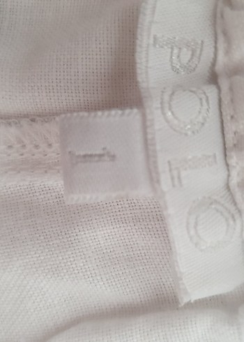 l Beden Beyaz Kadın. ham keten Pantolon. Polo L uyumlu