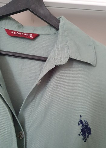 U.S. Polo Assn. Kadın yeşil Uzun Kollu Gömlek