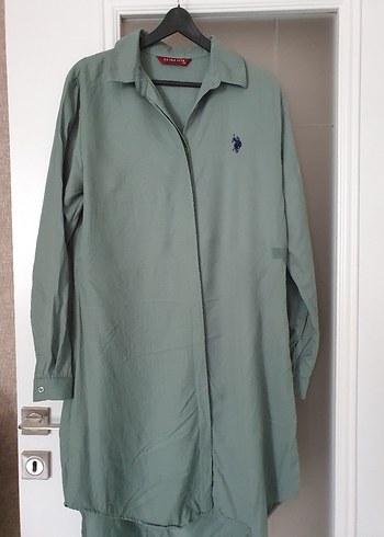 xl Beden U.S. Polo Assn. Kadın yeşil Uzun Kollu Gömlek