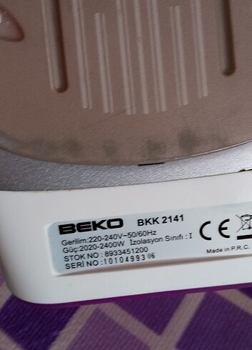 Beko ütü sorunsuz güçlü buhar oynar başlı kablo seramik taban