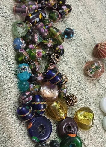  Cam Hint boncuk tehaux pandaholl lampwork büyük tane