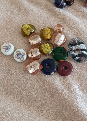  Beden Cam Hint boncuk tehaux pandaholl lampwork büyük tane
