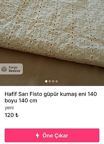 2.20 cm 3.5 MT 2.5 metre gupur ve kumasin fiatidir