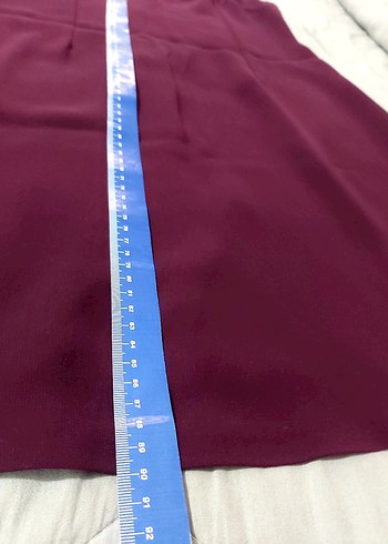 Detaylı Mor Midi Elbise - Görsel 8