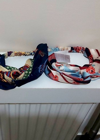 Bohem Tarzı Drapeli Kadın Saç Bandı 2adet - Görsel 3