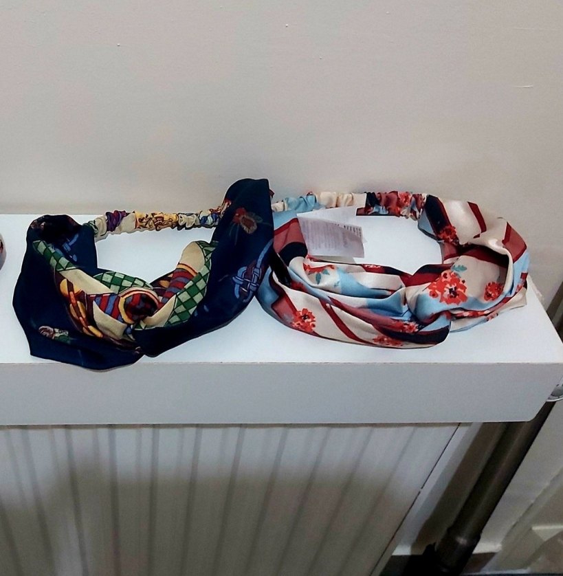 Bohem Tarzı Drapeli Kadın Saç Bandı 2adet - Görsel 3