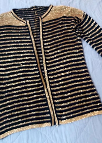 Kadın Kahverengi Örgü Midi Hırka - Görsel 8