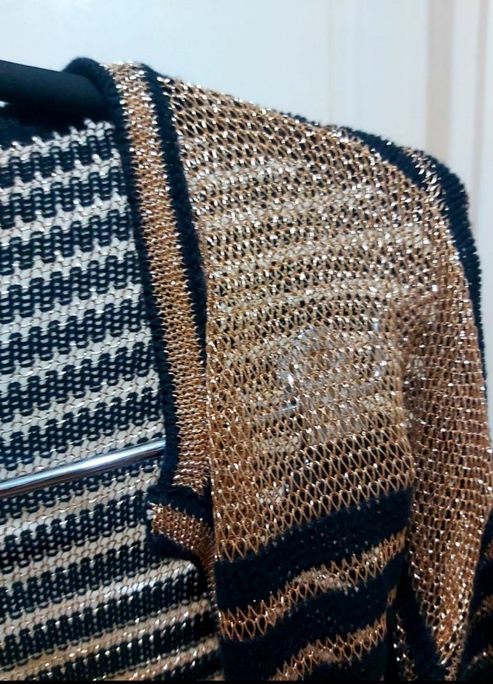 Kadın Kahverengi Örgü Midi Hırka - Görsel 4