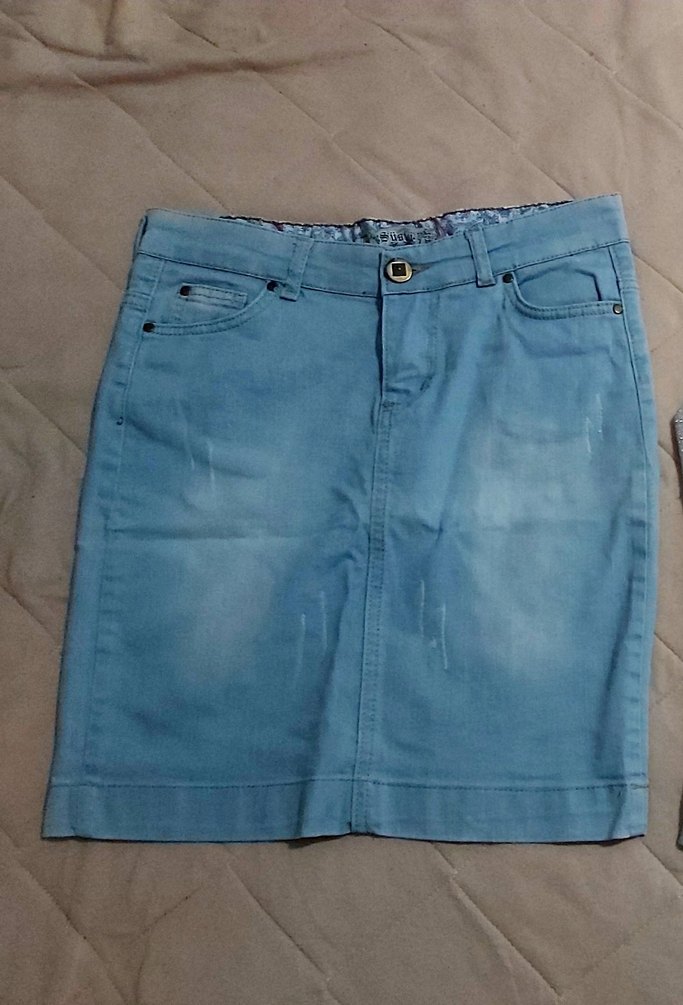 Mavi Mini Denim Etek - Görsel 2