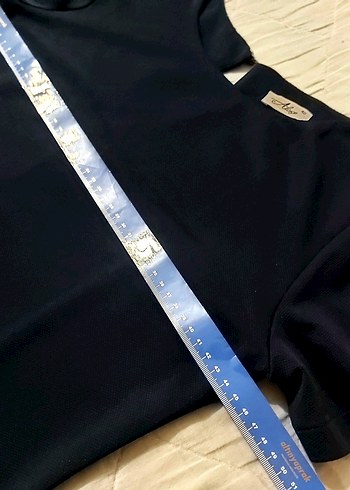 Kemer Detaylı Kısa Kollu Lacivert Kalem Elbise - Görsel 10