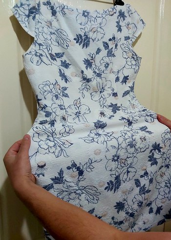 Çiçek Desenli Midi Bohem Elbise - Görsel 4