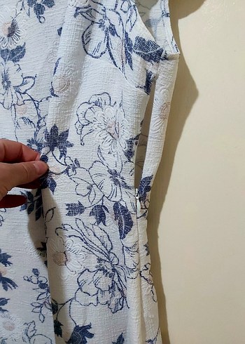 Çiçek Desenli Midi Bohem Elbise - Görsel 3