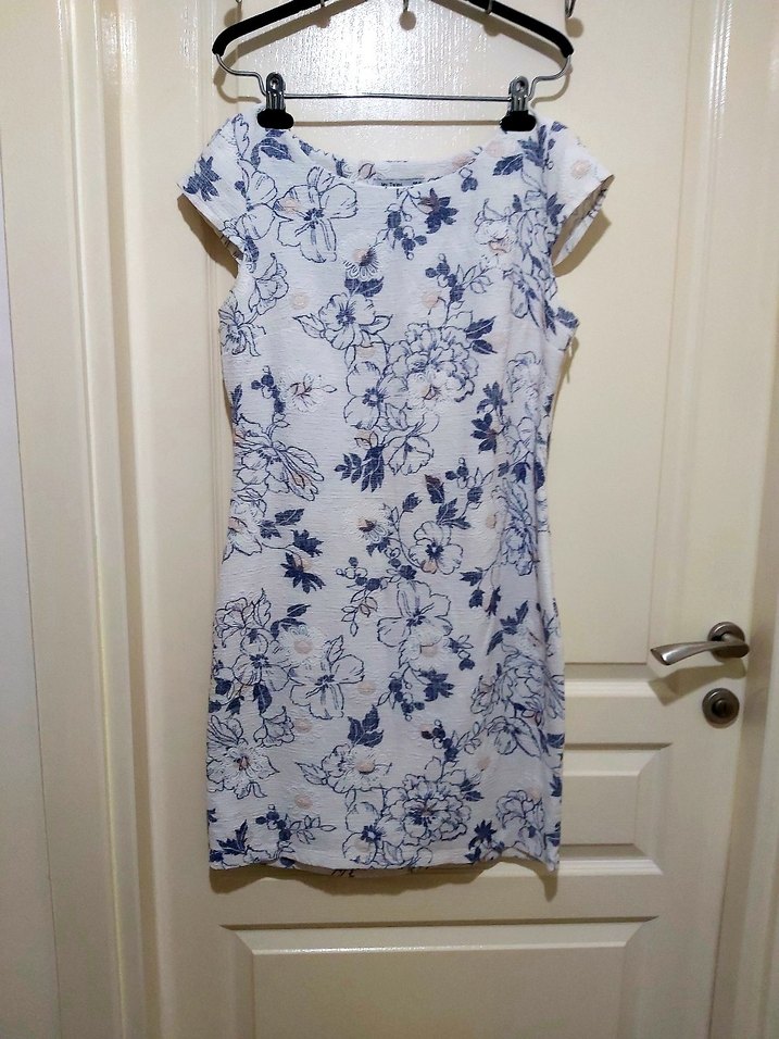 Çiçek Desenli Midi Bohem Elbise - Görsel 2