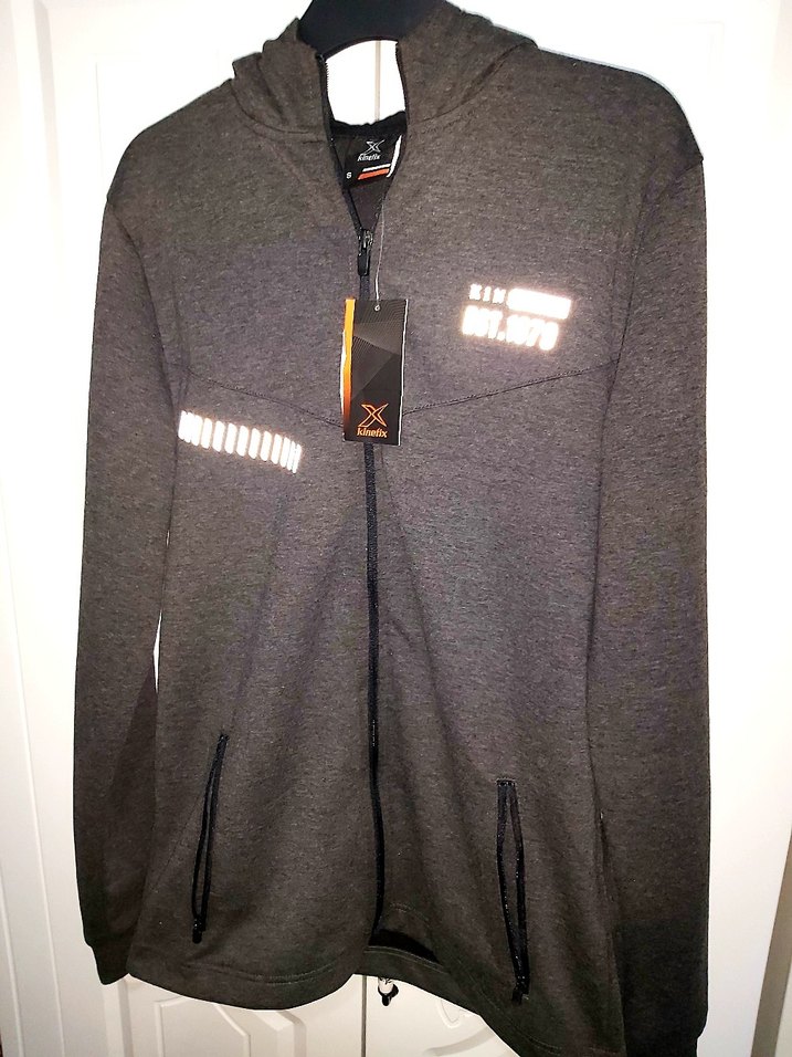 Gri Fermuarlı Unisex Baskılı Sweatshirt - Görsel 5