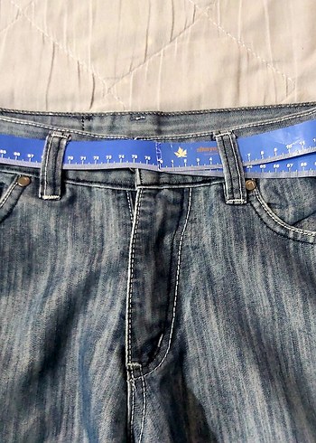 Kadın Denim Boru Paça Pantolon - Görsel 9