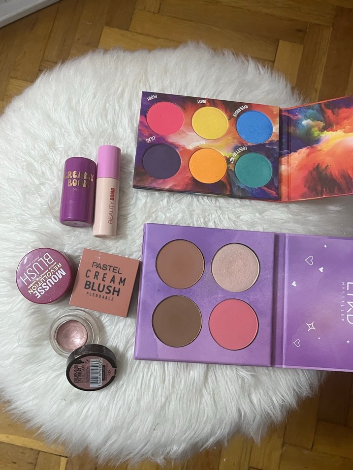 Mor Tonlarda Yüz Paleti ve Krem Allık Seti - Görsel 2