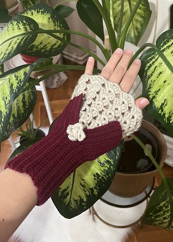 Örgü Kadın Eldiven - Görsel 5