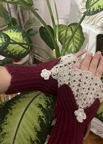 Örgü Kadın Eldiven - Görsel 4