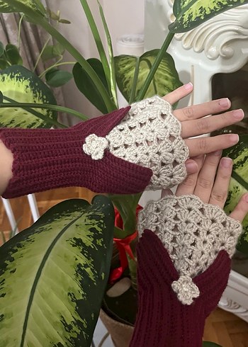 Örgü Kadın Eldiven - Görsel 3