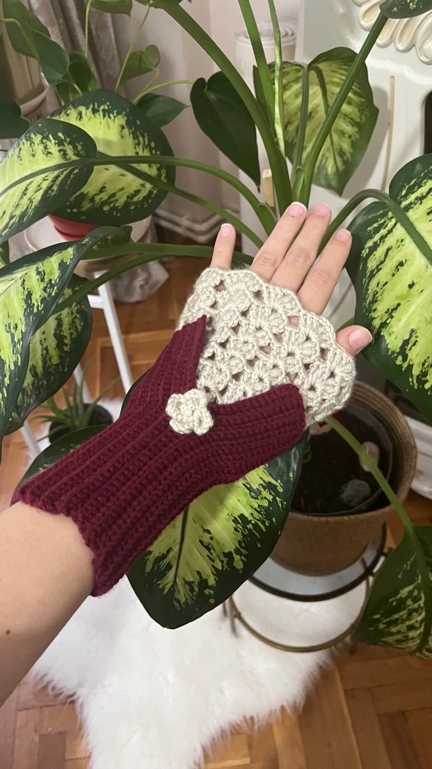 Örgü Kadın Eldiven - Görsel 5