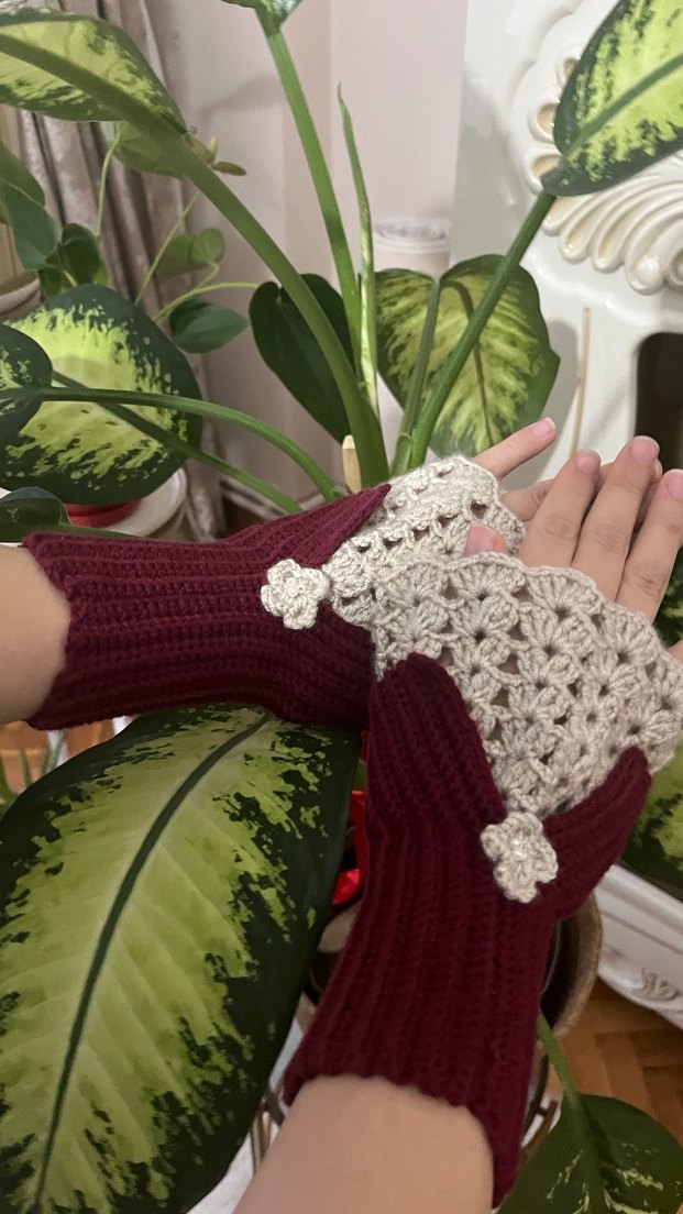 Örgü Kadın Eldiven - Görsel 2