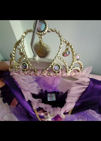 Mor Drapeli Straplez Çocuk Kostümü - Görsel 3