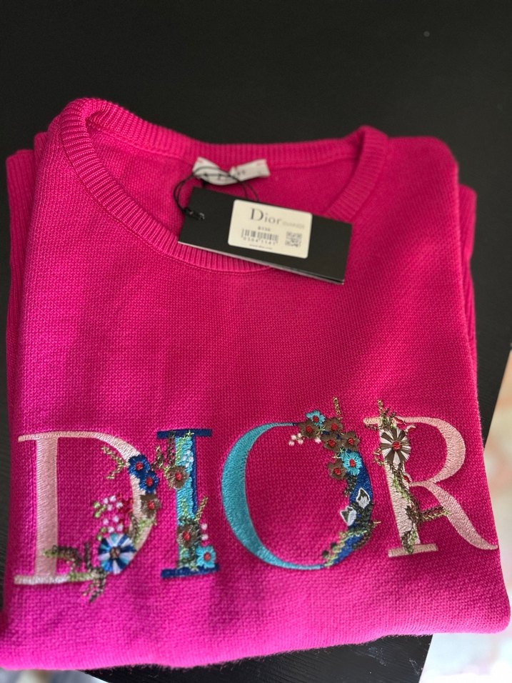 DIOR marka dokuma nakışlı kazak - Görsel 2