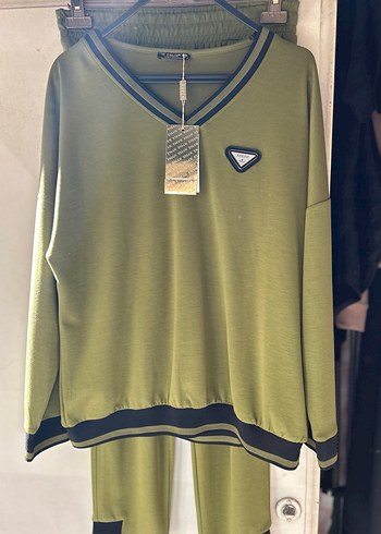 Yeşil Rahat Kesim Kadın Eşofman Takımı - Görsel 2