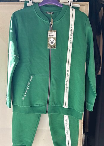 Yeşil Fermuarlı Kadın Eşofman Takımı - Görsel 3